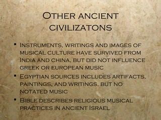 which element of music was the first to be notated which ancient Greek philosopher also theorized about the structure of the universe and its celestial bodies